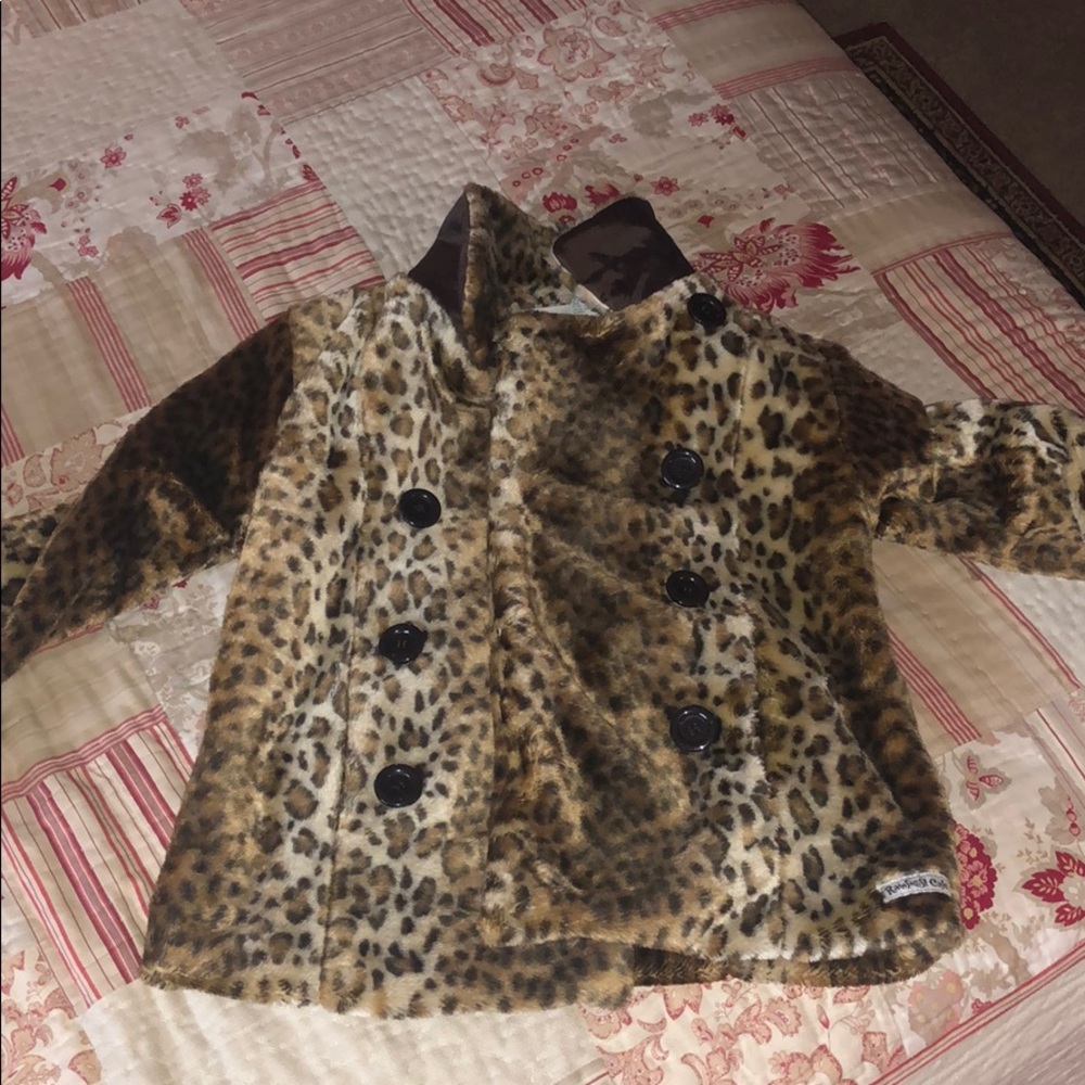 Cheetah pattern coat from Rainforest Cafe in SF